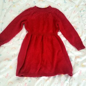 Cat & Jack Vibrant Red Knit Dress